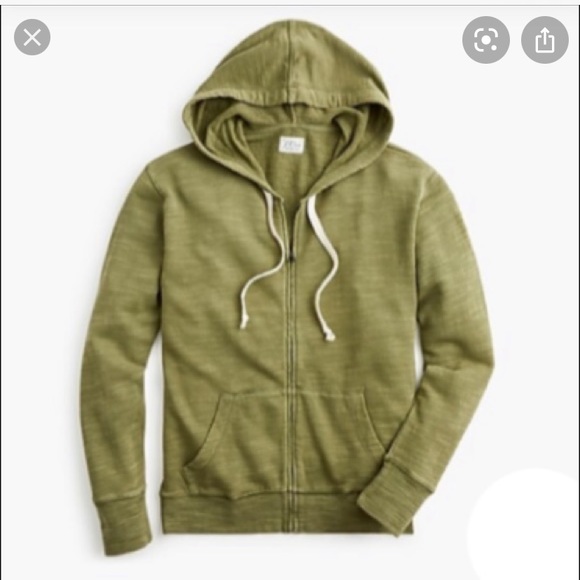 j crew zip up hoodie